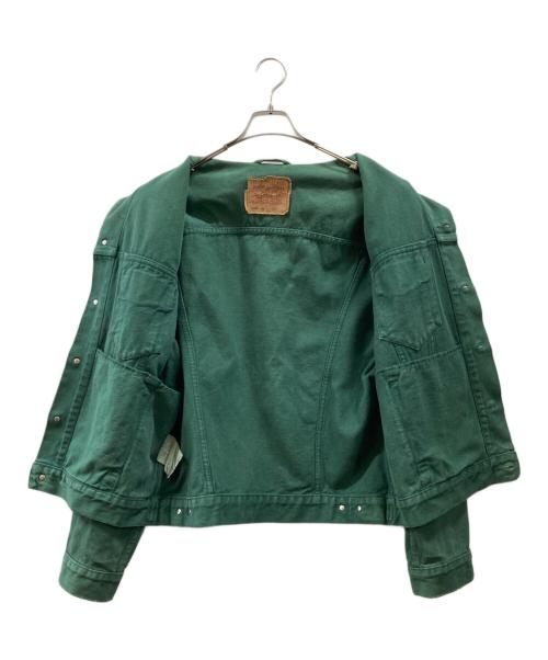 LEVI'S（リーバイス）LEVI'S (リーバイス) 3rd後染めデニムジャケット グリーン サイズ:Lの古着・服飾アイテム