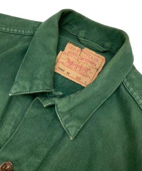 LEVI'S（リーバイス）LEVI'S (リーバイス) 3rd後染めデニムジャケット グリーン サイズ:Lの古着・服飾アイテム