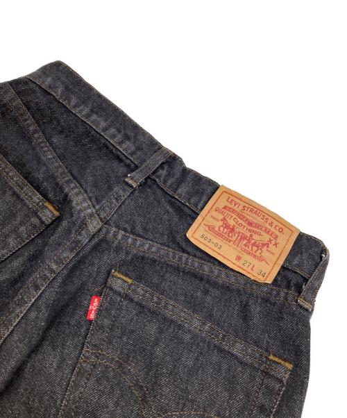 LEVI'S（リーバイス）LEVI'S (リーバイス) 503先染めデニムパンツ ブラック サイズ:W27×L34の古着・服飾アイテム
