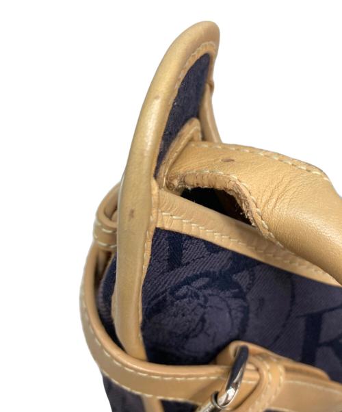 RALPH LAUREN（ラルフローレン）RALPH LAUREN (ラルフローレン) モノグラムキャンバスワンショルダーバッグ ネイビーの古着・服飾アイテム