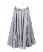MADISON BLUEマディソンブルー）の古着「TUCK CIRCULAR SKIRT」｜スカイブルー