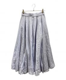 MADISON BLUE（マディソンブルー）の古着「TUCK CIRCULAR SKIRT」｜スカイブルー