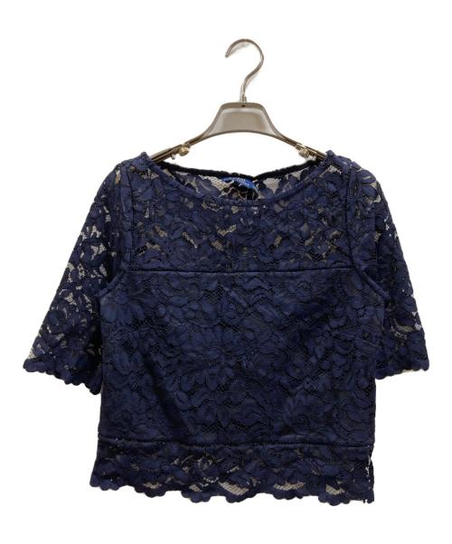 POLO RALPH LAUREN（ポロ・ラルフローレン）POLO RALPH LAUREN (ポロ・ラルフローレン) レースブラウス ネイビー サイズ:6 未使用品の古着・服飾アイテム