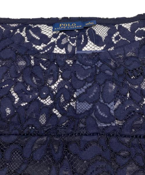 POLO RALPH LAUREN（ポロ・ラルフローレン）POLO RALPH LAUREN (ポロ・ラルフローレン) レースブラウス ネイビー サイズ:6 未使用品の古着・服飾アイテム