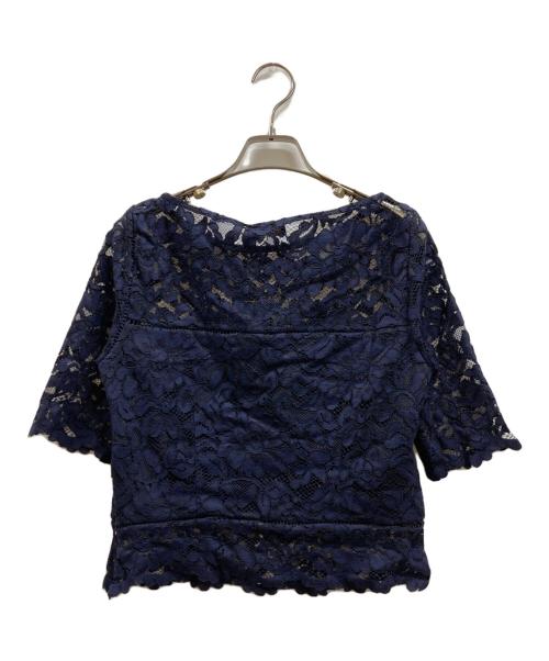 POLO RALPH LAUREN（ポロ・ラルフローレン）POLO RALPH LAUREN (ポロ・ラルフローレン) レースブラウス ネイビー サイズ:6 未使用品の古着・服飾アイテム