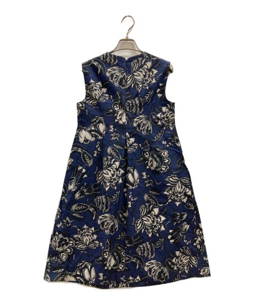 'S Max Mara（エスマックスマーラ）'S Max Mara (エスマックスマーラ) フラワーワンピース ネイビー サイズ:40の古着・服飾アイテム
