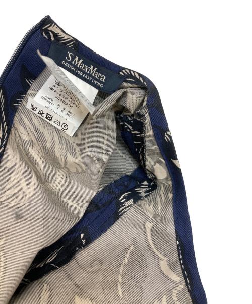 'S Max Mara（エスマックスマーラ）'S Max Mara (エスマックスマーラ) フラワーワンピース ネイビー サイズ:40の古着・服飾アイテム