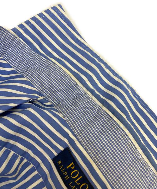POLO RALPH LAUREN（ポロ・ラルフローレン）POLO RALPH LAUREN (ポロ・ラルフローレン) ストライプシャツワンピース ネイビー サイズ:6の古着・服飾アイテム