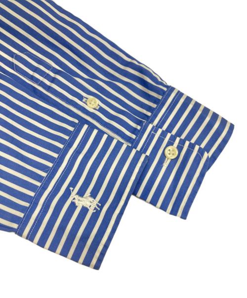 POLO RALPH LAUREN（ポロ・ラルフローレン）POLO RALPH LAUREN (ポロ・ラルフローレン) ストライプシャツワンピース ネイビー サイズ:6の古着・服飾アイテム
