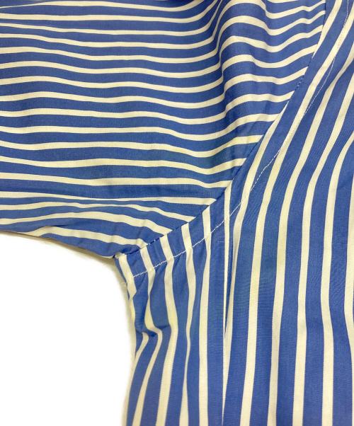 POLO RALPH LAUREN（ポロ・ラルフローレン）POLO RALPH LAUREN (ポロ・ラルフローレン) ストライプシャツワンピース ネイビー サイズ:6の古着・服飾アイテム