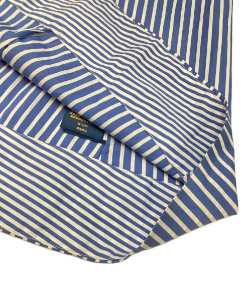 POLO RALPH LAUREN（ポロ・ラルフローレン）POLO RALPH LAUREN (ポロ・ラルフローレン) ストライプシャツワンピース ネイビー サイズ:6の古着・服飾アイテム