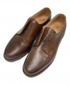 Crockett & Jonesクロケット＆ジョーンズ）の古着「モールトン Uチップシューズ」｜ブラウン