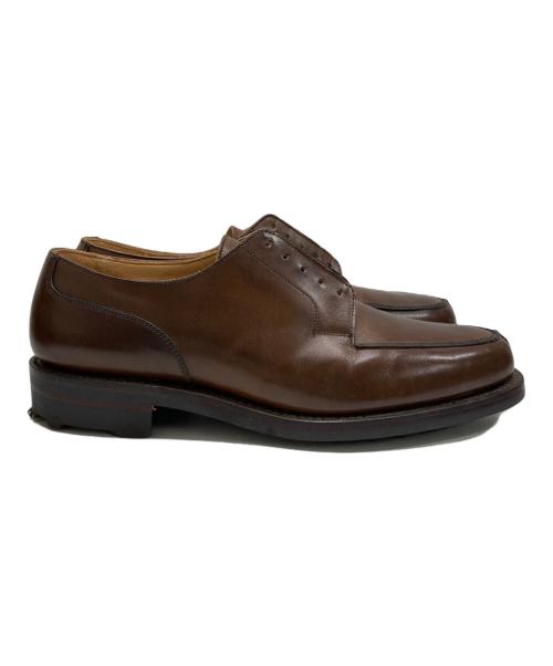 Crockett & Jones（クロケット＆ジョーンズ）Crockett & Jones (クロケット＆ジョーンズ) モールトン Uチップシューズ ブラウン サイズ:8Eの古着・服飾アイテム