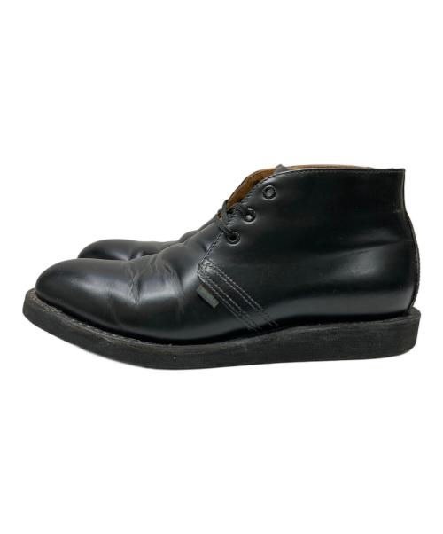 RED WING（レッドウィング）RED WING (レッドウィング) POSTMAN CHAKKA ブーツ ブラック サイズ:8D 26cmの古着・服飾アイテム