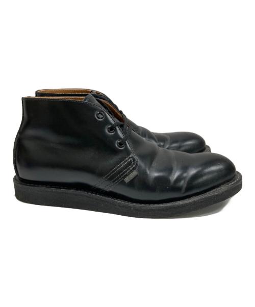 RED WING（レッドウィング）RED WING (レッドウィング) POSTMAN CHAKKA ブーツ ブラック サイズ:8D 26cmの古着・服飾アイテム
