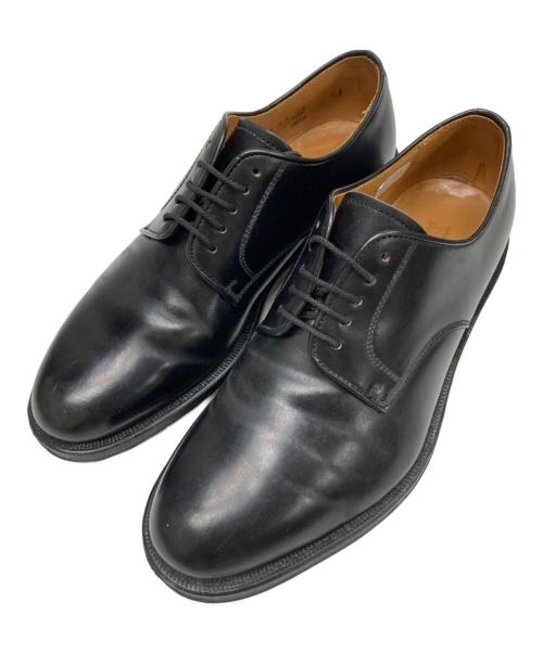 JOHNSTON&MURPHY（ジョンストン＆マーフィー）JOHNSTON&MURPHY (ジョンストン＆マーフィー) プレーントゥシューズ ブラック サイズ:6 1/2の古着・服飾アイテム
