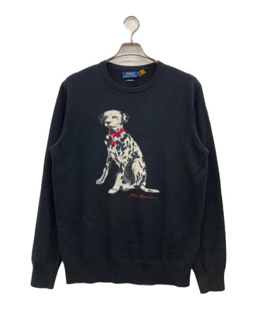 POLO RALPH LAUREN（ポロ・ラルフローレン）POLO RALPH LAUREN (ポロ・ラルフローレン) カシミヤニット ブラック サイズ:Mの古着・服飾アイテム