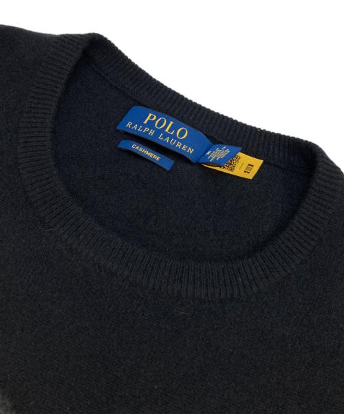 POLO RALPH LAUREN（ポロ・ラルフローレン）POLO RALPH LAUREN (ポロ・ラルフローレン) カシミヤニット ブラック サイズ:Mの古着・服飾アイテム