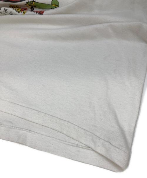 Hanes（ヘインズ）Hanes (ヘインズ) 90s college park tee ホワイト サイズ:XLの古着・服飾アイテム