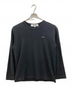 PLAY COMME des GARCONSプレイコムデギャルソン）の古着「LONG SLEEVE T-SHIRT」｜ブラック