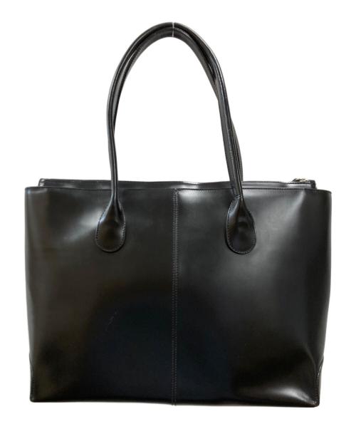 TOD'S（トッズ）TOD'S (トッズ) レザートートバッグ ブラックの古着・服飾アイテム