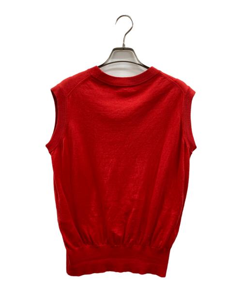 KAGURE（カグレ）KAGURE (カグレ) ノースリーブニット レッド サイズ:FREEの古着・服飾アイテム
