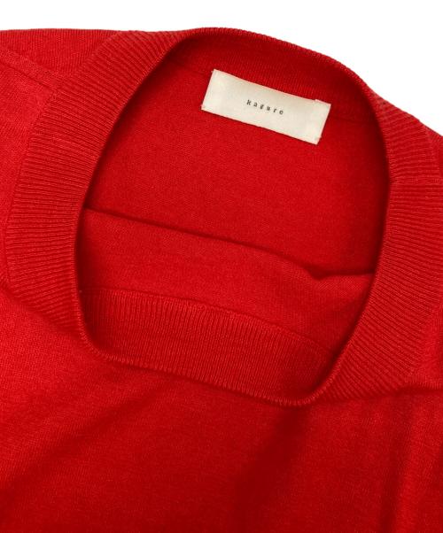 KAGURE（カグレ）KAGURE (カグレ) ノースリーブニット レッド サイズ:FREEの古着・服飾アイテム