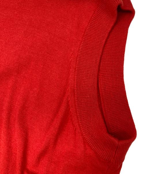 KAGURE（カグレ）KAGURE (カグレ) ノースリーブニット レッド サイズ:FREEの古着・服飾アイテム