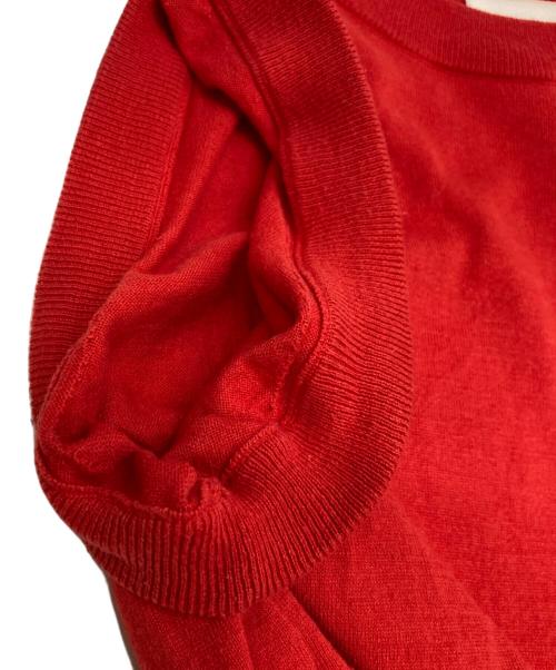 KAGURE（カグレ）KAGURE (カグレ) ノースリーブニット レッド サイズ:FREEの古着・服飾アイテム