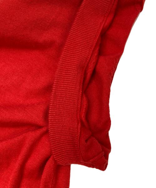 KAGURE（カグレ）KAGURE (カグレ) ノースリーブニット レッド サイズ:FREEの古着・服飾アイテム