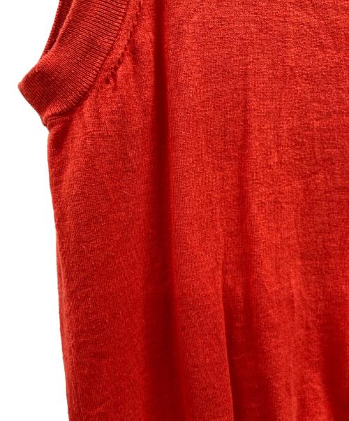 KAGURE（カグレ）KAGURE (カグレ) ノースリーブニット レッド サイズ:FREEの古着・服飾アイテム