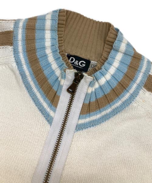 DOLCE & GABBANA（ドルチェ＆ガッバーナ）DOLCE & GABBANA (ドルチェ＆ガッバーナ) ドライバーズニット ホワイト サイズ:Sの古着・服飾アイテム