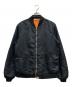 A BATHING APE（アベイシングエイプ）の古着「MA-1ジャケット」｜ネイビー