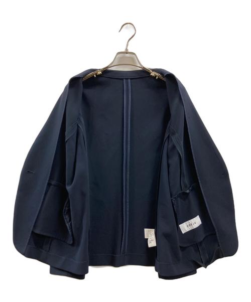 SOEJU（ソージュ）SOEJU (ソージュ) ノーカラージャケット ネイビー サイズ:XLの古着・服飾アイテム