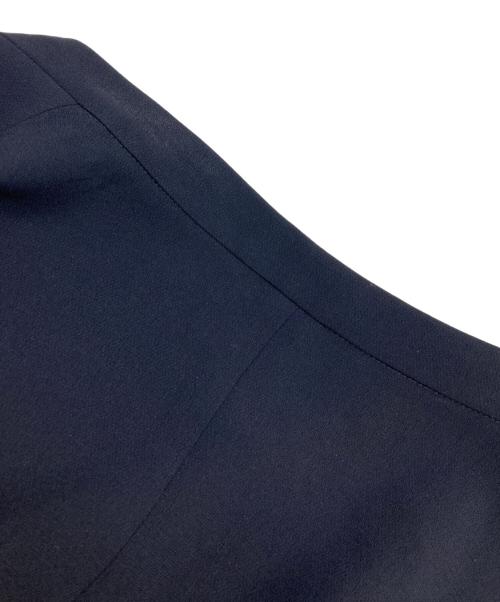 SOEJU（ソージュ）SOEJU (ソージュ) ノーカラージャケット ネイビー サイズ:XLの古着・服飾アイテム
