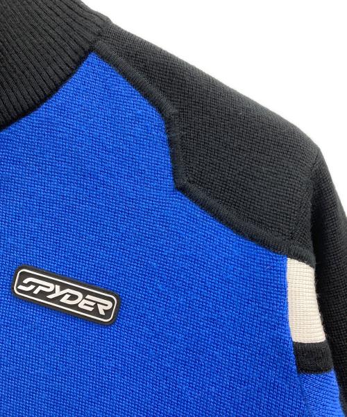 SPYDER（スパイダー）SPYDER (スパイダー) ハーフジップレーシングニット ブルー サイズ:Lの古着・服飾アイテム