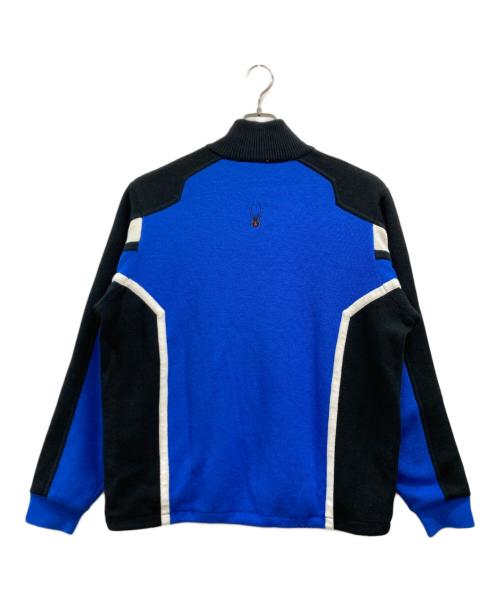 SPYDER（スパイダー）SPYDER (スパイダー) ハーフジップレーシングニット ブルー サイズ:Lの古着・服飾アイテム