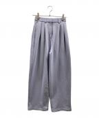 CLANEクラネ）の古着「TWO TUCK SWEAT PANTS」｜パープル