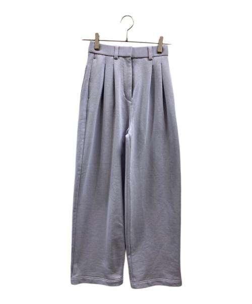 CLANE（クラネ）CLANE (クラネ) TWO TUCK SWEAT PANTS パープルの古着・服飾アイテム