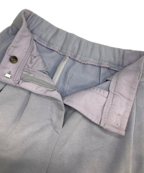 CLANE（クラネ）CLANE (クラネ) TWO TUCK SWEAT PANTS パープルの古着・服飾アイテム