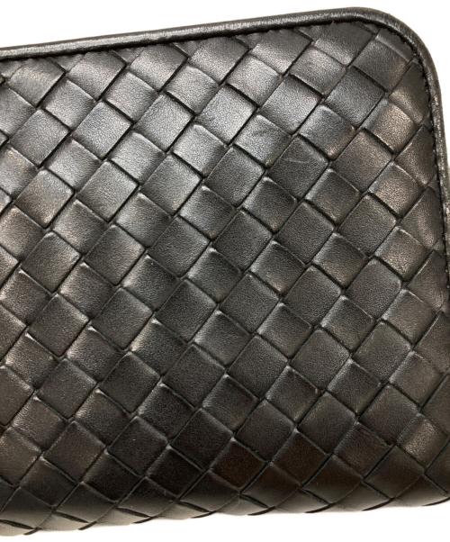 BOTTEGA VENETA（ボッテガベネタ）BOTTEGA VENETA (ボッテガベネタ) イントレチャートラウンドウォレット ブラックの古着・服飾アイテム