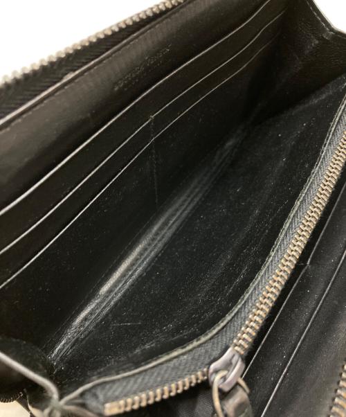 BOTTEGA VENETA（ボッテガベネタ）BOTTEGA VENETA (ボッテガベネタ) イントレチャートラウンドウォレット ブラックの古着・服飾アイテム