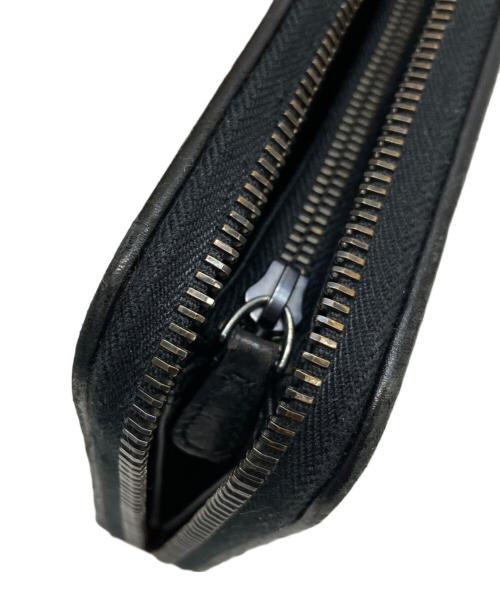 BOTTEGA VENETA（ボッテガベネタ）BOTTEGA VENETA (ボッテガベネタ) イントレチャートラウンドウォレット ブラックの古着・服飾アイテム