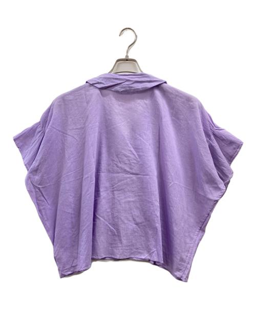 house of lotus（ハウスオブロータス）house of lotus (ハウスオブロータス) カディ フレアスリーブシャツ パープル サイズ:Mの古着・服飾アイテム