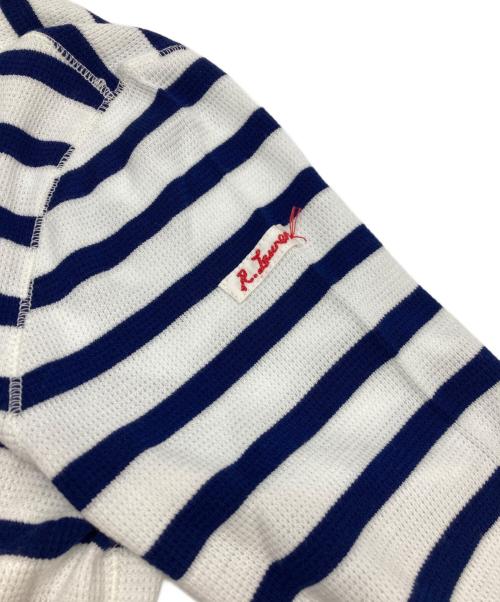 POLO RALPH LAUREN（ポロ・ラルフローレン）POLO RALPH LAUREN (ポロ・ラルフローレン) ボーダーカットソーフレアワンピース ブルー×ホワイト サイズ:M 未使用品の古着・服飾アイテム