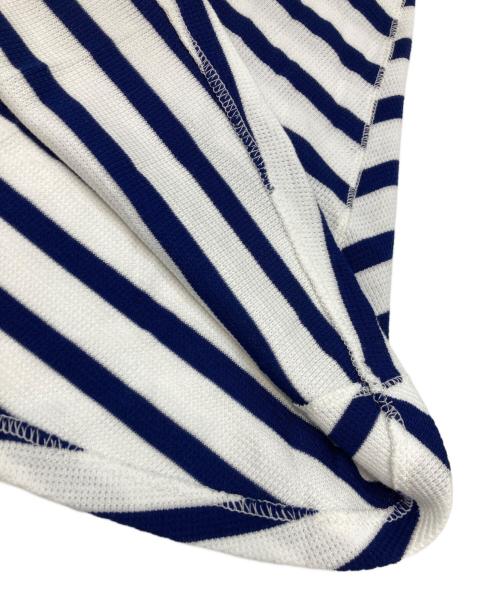 POLO RALPH LAUREN（ポロ・ラルフローレン）POLO RALPH LAUREN (ポロ・ラルフローレン) ボーダーカットソーフレアワンピース ブルー×ホワイト サイズ:M 未使用品の古着・服飾アイテム