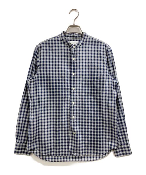 STILL BY HAND（スティルバイハンド）STILL BY HAND (スティルバイハンド) ギンガムチェックシャツ ブルー サイズ:46の古着・服飾アイテム