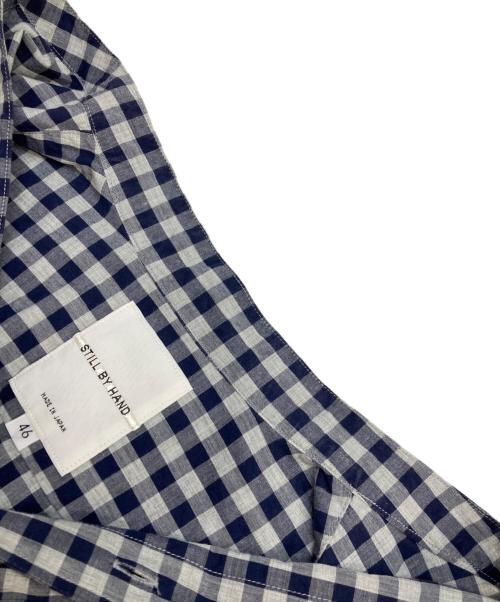 STILL BY HAND（スティルバイハンド）STILL BY HAND (スティルバイハンド) ギンガムチェックシャツ ブルー サイズ:46の古着・服飾アイテム