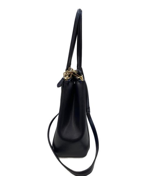 COACH（コーチ）COACH (コーチ) 2WAYレザーバッグ ネイビーの古着・服飾アイテム