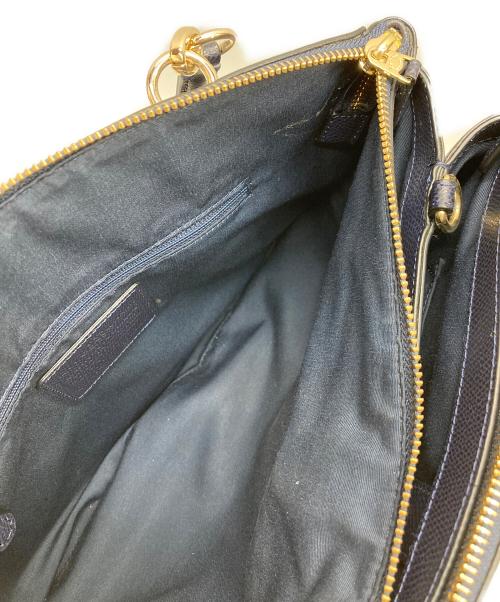 COACH（コーチ）COACH (コーチ) 2WAYレザーバッグ ネイビーの古着・服飾アイテム